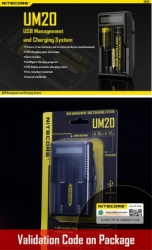 large NITECORE DIGICHARGER UM20 DOUBLE SLOT BALDIVESHOP 003